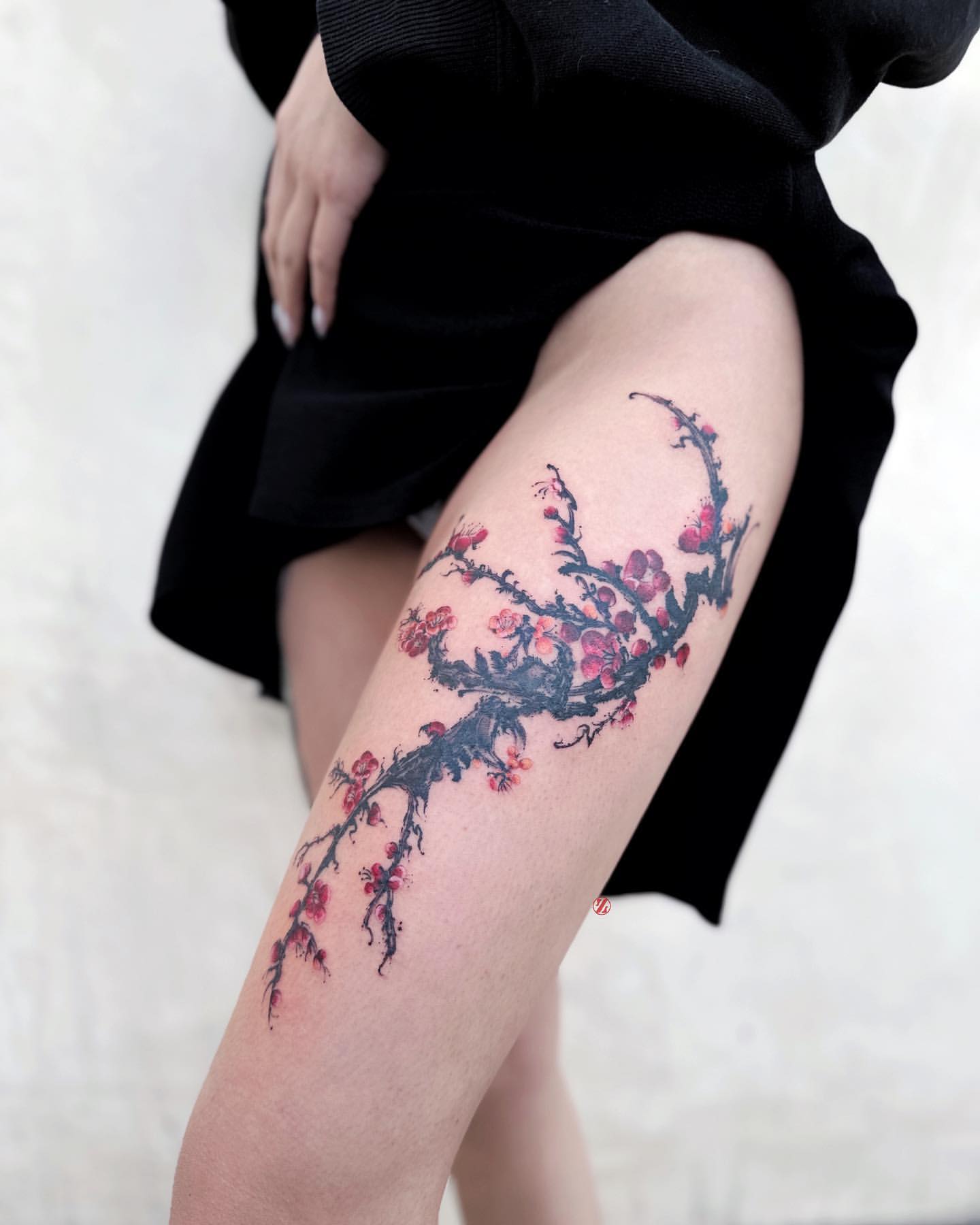 thigh tattoo